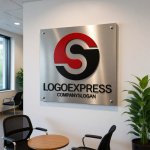 画像7: 赤と黒のS字円形モダンロゴ (7)