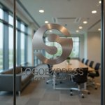 画像9: 赤と黒のS字円形モダンロゴ (9)