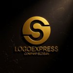 画像12: 赤と黒のS字円形モダンロゴ (12)