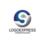 画像3: 赤と黒のS字円形モダンロゴ (3)