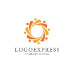 画像3: カラフルな人々が織りなす共同体の輪ロゴ (3)