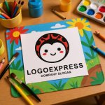 画像8: 笑顔のテントウムシのかわいいロゴ (8)