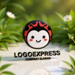 画像12: 笑顔のテントウムシのかわいいロゴ (12)