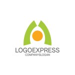 画像3: M字と核が融合したモダンロゴ (3)