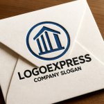 画像14: 円と建物、堅実な基盤のロゴ (14)