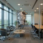 画像9: 笑顔の可愛い牛さんのロゴ (9)