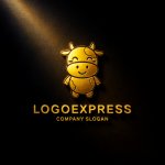 画像12: 笑顔の可愛い牛さんのロゴ (12)