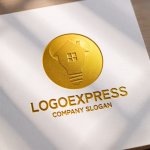 画像11: 電球の家とエコなアイデアのロゴ (11)