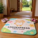 画像6: 可愛い笑顔と手を振る羊のロゴ (6)