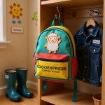 画像7: 可愛い笑顔と手を振る羊のロゴ (7)