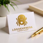 画像16: 愛らしいハートのクモのロゴ (16)