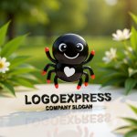 画像12: 愛らしいハートのクモのロゴ (12)