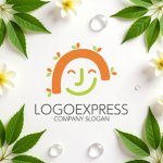 画像9: 笑顔と葉っぱの温かいコミュニティロゴ (9)