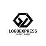 画像3: GDの連結する幾何学ロゴ (3)