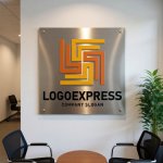 画像7: LとSが絡み合う幾何学ロゴ (7)