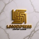 画像13: LとSが絡み合う幾何学ロゴ (13)