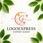 画像9: Gと花の優しい筆記体ロゴ (9)