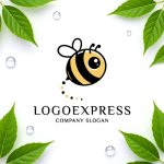 画像9: かわいいミツバチのキャラクターロゴ (9)