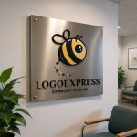 画像13: かわいいミツバチのキャラクターロゴ (13)