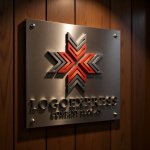 画像5: X字型に広がる矢印のダイナミックロゴ (5)