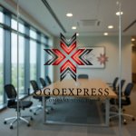 画像9: X字型に広がる矢印のダイナミックロゴ (9)