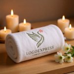 画像5: 桜をくわえた白鳥の優雅なロゴ (5)