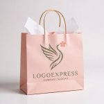 画像6: 桜をくわえた白鳥の優雅なロゴ (6)