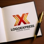 画像6: X字型ダイナミックアローロゴ (6)