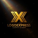 画像12: X字型ダイナミックアローロゴ (12)