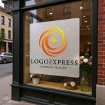 画像7: 輝く星と渦巻く円のダイナミックロゴ (7)