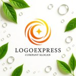 画像9: 輝く星と渦巻く円のダイナミックロゴ (9)