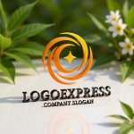 画像12: 輝く星と渦巻く円のダイナミックロゴ (12)