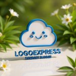 画像12: 笑顔の可愛い雲のロゴ (12)