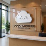 画像13: 笑顔の可愛い雲のロゴ (13)