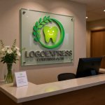 画像8: 笑顔の歯と葉っぱの自然派ロゴ (8)