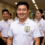 画像14: 「龍」の漢字と盾の力強いロゴ (14)