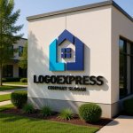 画像15: L字と家を組み合わせた住まいロゴ (15)