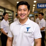 画像14: T字をかたどる紙飛行機ロゴ (14)