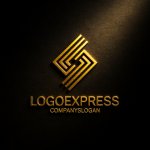 画像12: S字ラインの連携幾何学ロゴ (12)