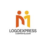 画像3: 人と人との繋がりを表現したM字ロゴ (3)