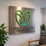 画像14: 葉と蓮のデンタルロゴ (14)