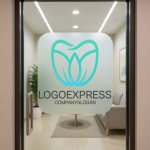 画像6: 葉と蓮のデンタルロゴ (6)