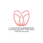 画像3: 葉と蓮のデンタルロゴ (3)