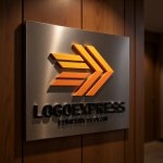 画像5: スピード感あふれるグラデーション矢印ロゴ (5)