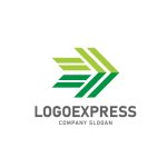 画像3: スピード感あふれるグラデーション矢印ロゴ (3)