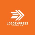 画像4: スピード感あふれるグラデーション矢印ロゴ (4)