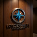 画像5: 羅針盤と導きの星のロゴ (5)