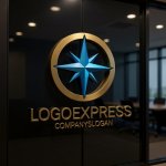 画像15: 羅針盤と導きの星のロゴ (15)