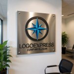 画像7: 羅針盤と導きの星のロゴ (7)