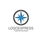 画像1: 羅針盤と導きの星のロゴ (1)